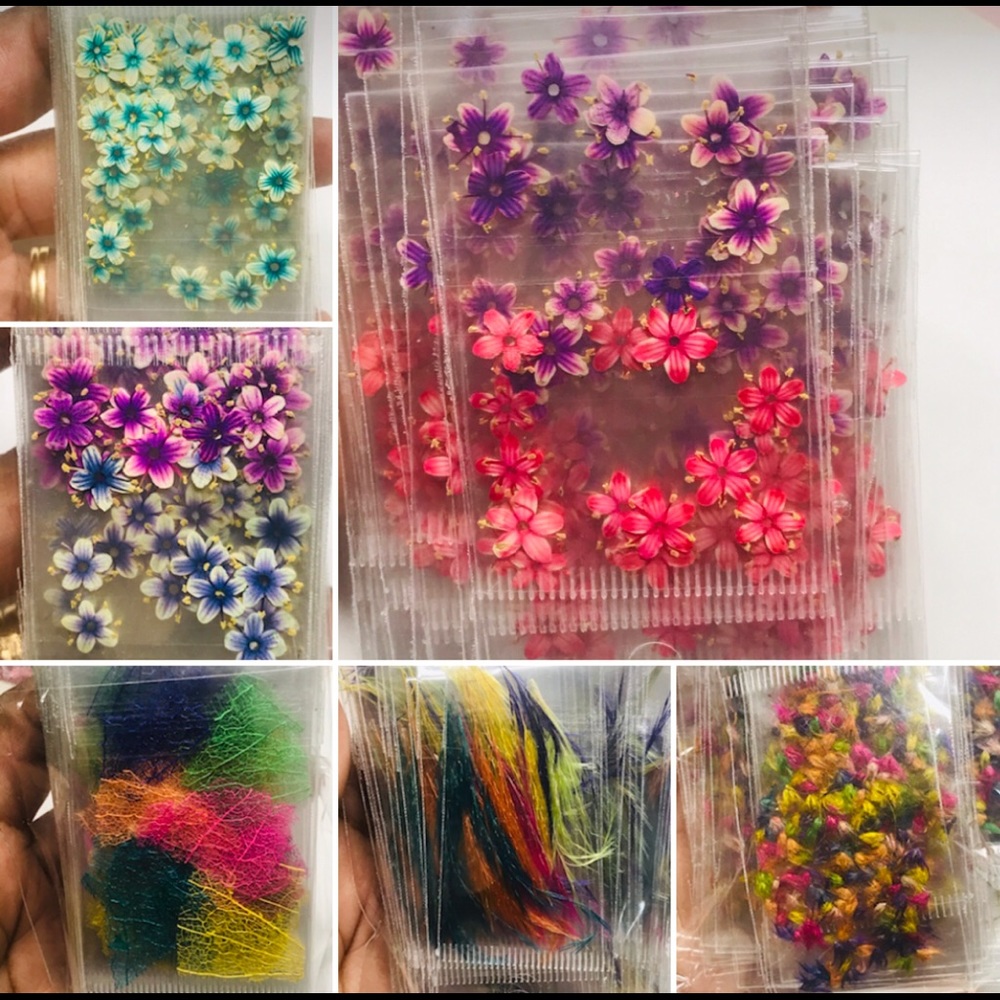 240 Dried Flowers For Nails